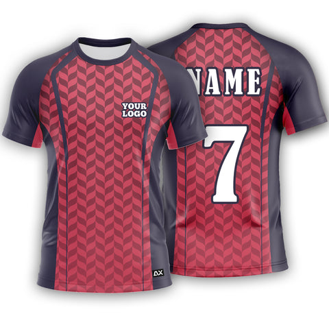 Customized The Hard-Hitting Titans of the Diamond "Black, Maroon and Red Dynamic Sports Jersey" - Performance Edition