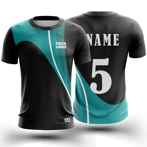 Customized The Champion of Thundering Glory "Black, Bottle Green and White Strips Sports Jersey" - Performance Edition