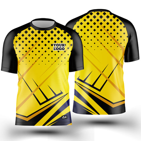 Customized  The Legacy of Champions Sprite "Black with Yellow Droplets Cycling Sports Jersey" - Performance Edition