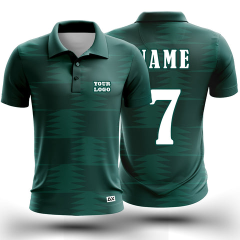 Customized The Unstoppable Force of the Court Cricket Sports Jersey "Bottle Green and Green" - Performance Edition