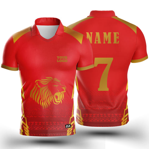 Customized Active Wear Cricket IPL Jersey for Men - Inspired by Punjab Kings - Performance Edition
