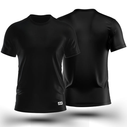 Active wear Solid Gym Jersey for Men -Black colour jersey  - Performance Edition