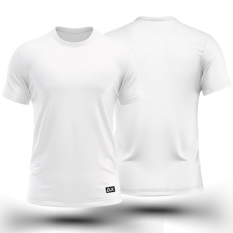 Active wear Solid Gym Jersey for Men - Plain White colour jersey - Performance Edition