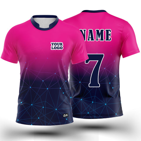 Customized The Ultimate Sportswear Jersey for the Elite Athlete "Pink and Royal Blue Droplets Kabaddi Sports Jersey" - Performance Edition