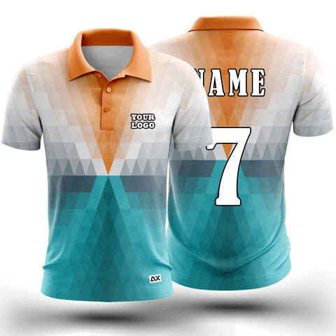 Customized Fierce and Fier Players Alike Men's Wear "Orange, White, Grey and Blue Iconic Sports Jersey" - Performance Edition