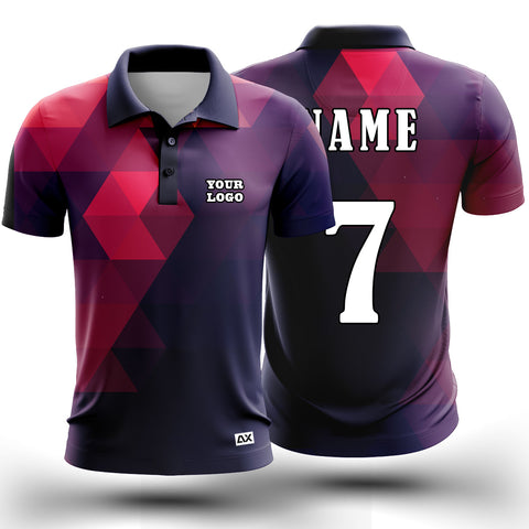 Customized The Classic Design of the Blackhawks Peak Jersey for Men "Navy Blue with Pink and Purple Sports jersey" - Performance Edition