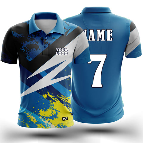 Customized True Blue Celebrating the Loyalty of the Kentucky Wildcats "Blue with Black, White and Yellow Dynamic Sports Jersey" - Performance Edition