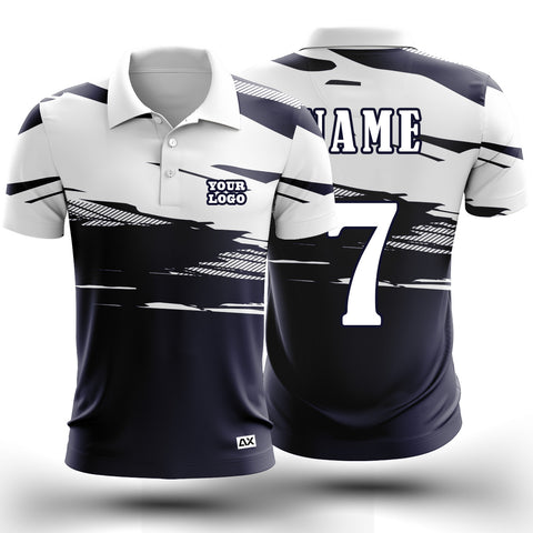 Customized The Tradition Lives On PlayWear Style "White with Dark Royal Blue Strips Sports Jersey" - Performance Edition