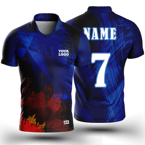 Customized Active Wear Jersey for Men - Multicolor Abstract Design - Performance Edition