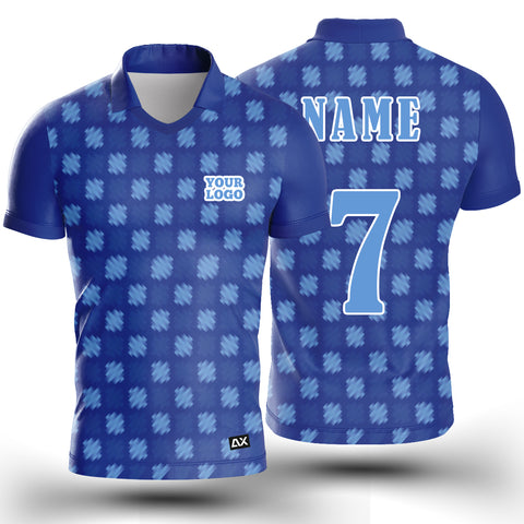 Customized Game Day Ready Pro ''Royal Blue with Greyish Blue Handcrafted Sports Jersey'' - Design for the Pros Edition