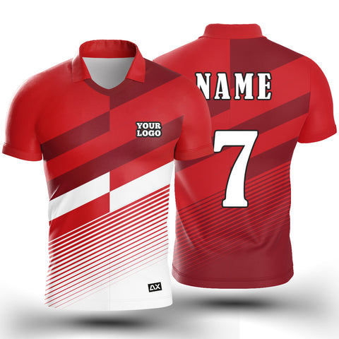 Customized Stretchy Choice and Flexibility Elite ''Red and White Vertical Strips Sports Jersey'' - Performance Edition