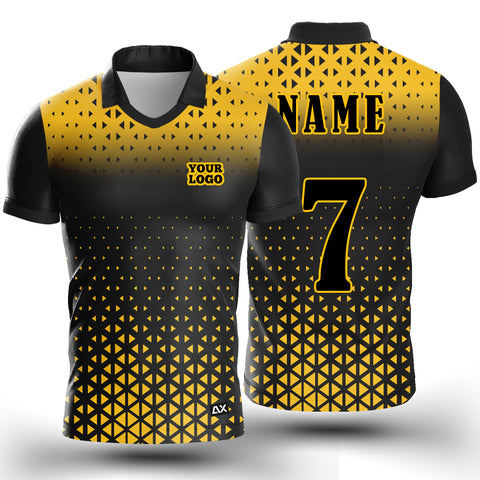 Customized Game-Changing Active Wear for Greater Agility '' Black with Yellow Dynamic Abstract Jersey'' - Performance Focus