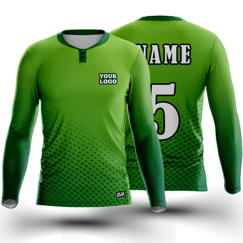 Customized Fear the Beard and Athletic Attire " Light Green with Bottle Green Dynamic Sports Jersey" - Performance Edition