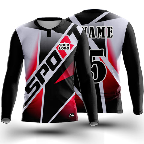 Customized Speed Demon Designed for Champions "Black with White and Red Strips Sports Design" - Performance Edition