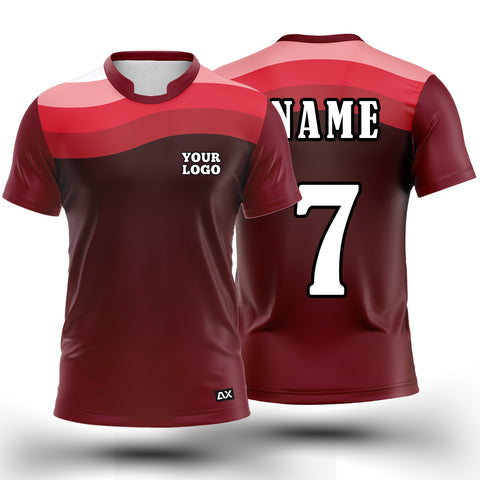 Customized Active Wear Jersey for Men - Gradients of Maroon - Performance Edition