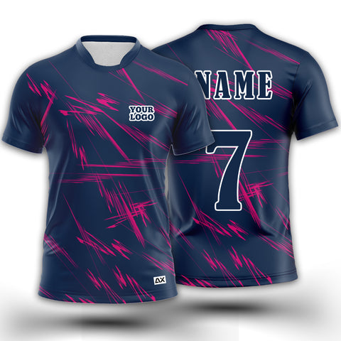 Customized Unique Uniforms Wear Jersey for Men - "Grey with Pink Abstract Sports Design"- Performance Edition