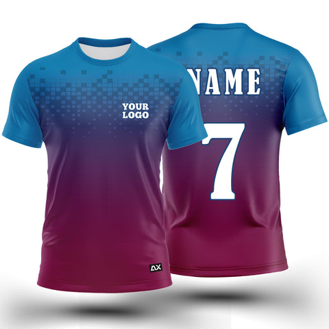 Customized Champions of the Court with Rugby Men's Wear "Pink, Purple and Blue Droplets Sports Jersey" - Performance Edition