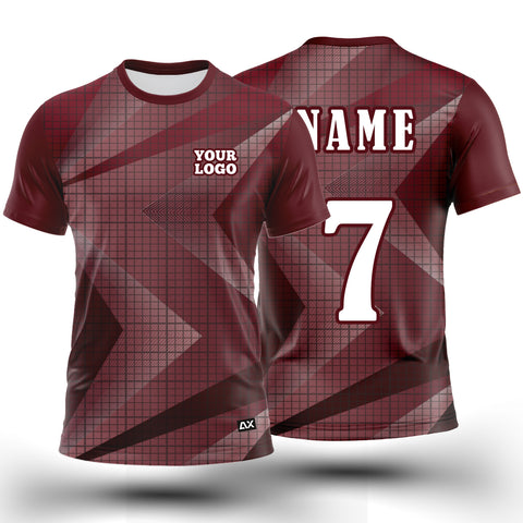 Customized Bryant's Legacy Forever Immortalized Men's Wear "Maroon and Red Strips Sports Jersey" - Performance Edition