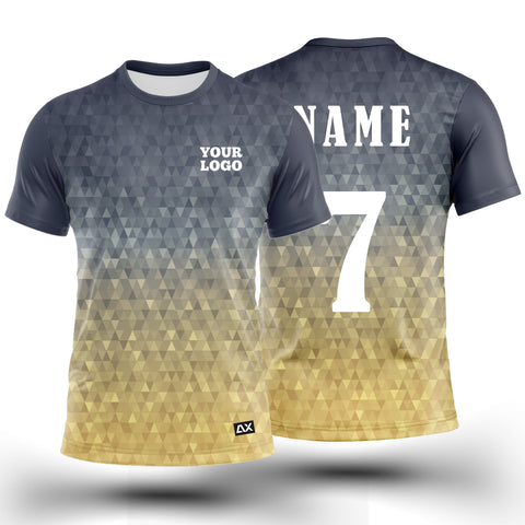 Customized Incredible Athletes and Unbeatable Men's Wear "Grey with Gold Dynamic Icon Sports Jersey" - Performance Edition