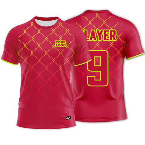 Customized Athletes Comfort Ultimate Men's Wear "Pink and Neon Dynamic Sports Jersey" - Performance Edition