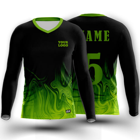 Customized The Masters of the Green Greatest Legends "Black with Green Droplets Sports Jersey" - Performance Edition