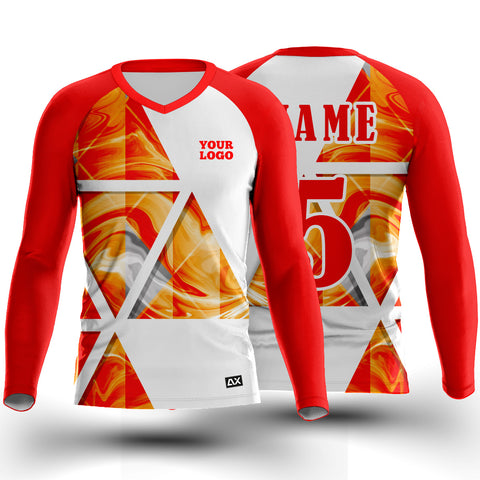 Customized Enduring Strength and Stamina Effects "Orange, Red, Yellow and White Diamond Sports Jersey" - Performance Edition