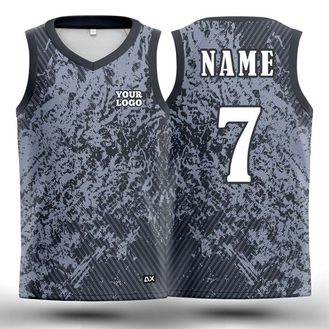 Customized Vintage Look Back at Classic Styles "Dark Grey with Greyish Purple Droplets Sports Jersey" - Performance Edition