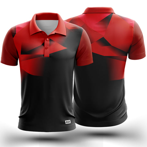 Customized Dominate the Competition in Comfort Style "Black and Red Strips Tennis Sports Jersey" - Performance Edition