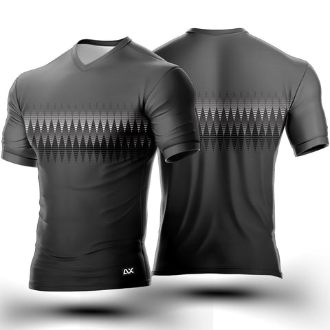 Customized Charging Forward with Passion Men's Wear "Grey Color Diamond Tennis Sports Jersey" - Performance Edition