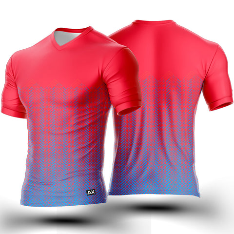 Customized Crushing the Competition with Skill "Red and Blue Dynamic Tennis Tennis Sports Jersey" - performance Edition