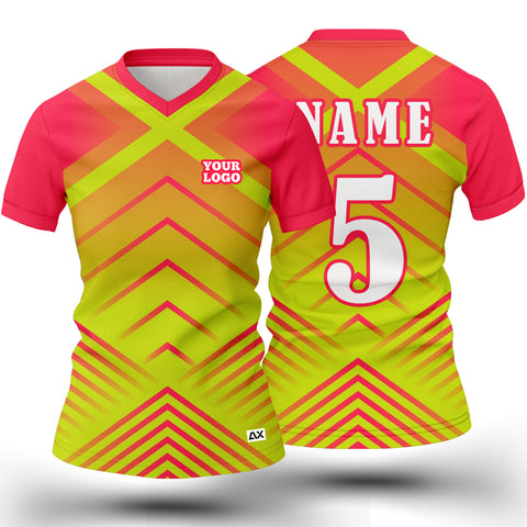 Customized The Inconvenient Truth Women's wear "Neon, Orange and Pink Dynamic Strips Sports Jersey" - Performance Edition