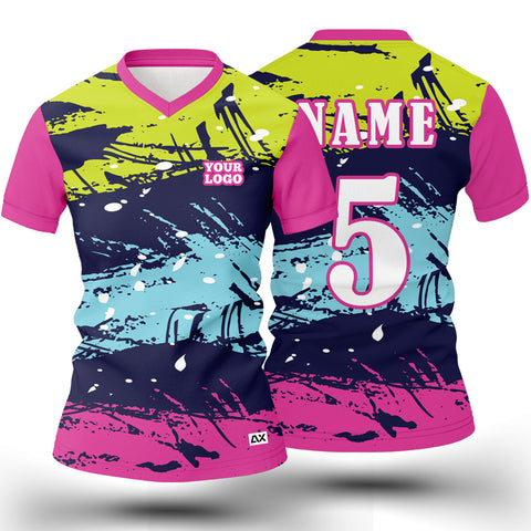 Customized The Shawshank Redemption Women's Wear "Yellow, Pink, Blue and Violet Sports Jersey" - Performance Edition